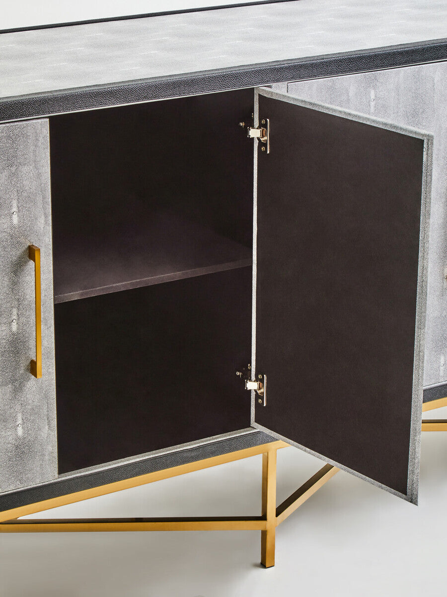 Cadiz Grey Shagreen Sideboard