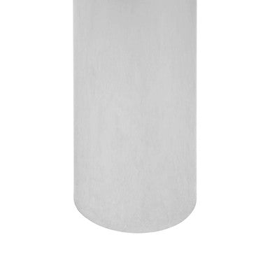 Oria Clear Glass Silver Base Side Table