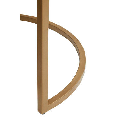 Varana Nest Of Two Black Marble Top Round Tables