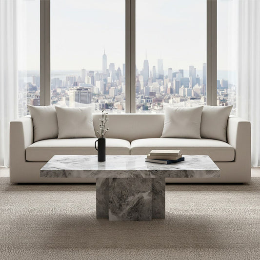 Saronno Grey Marble Coffee Table