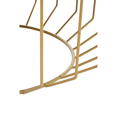 Kensington Townhouse Hair on Leather Round Coffee Table