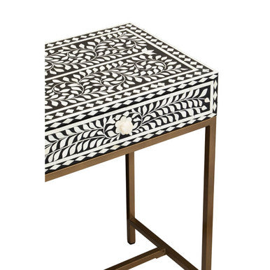 Fusion Bone Inlay Console Table With 2 Drawers