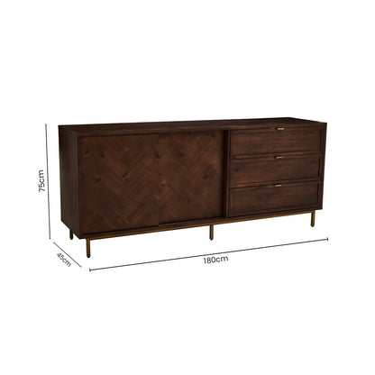 Brando Acacia Wood Effect Sideboard