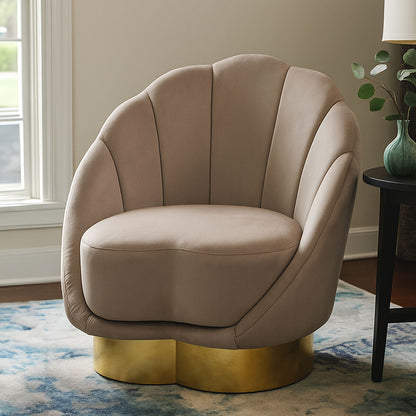 Biarritz Mink Velvet Chair