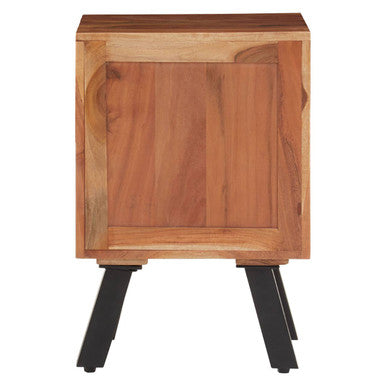 Nashik Three Drawer Acacia Side Table