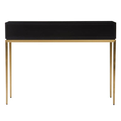 Davoli Black and Gold Console Table with 1 Drawer