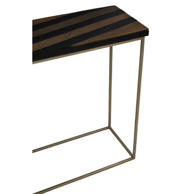 Aris Black And Gold Console Table