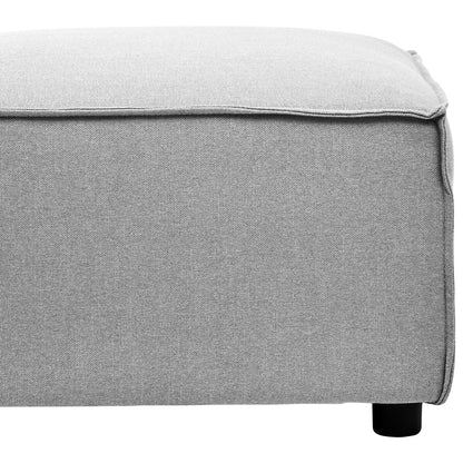 Grey Fabric Modular Ottoman, Toulouse