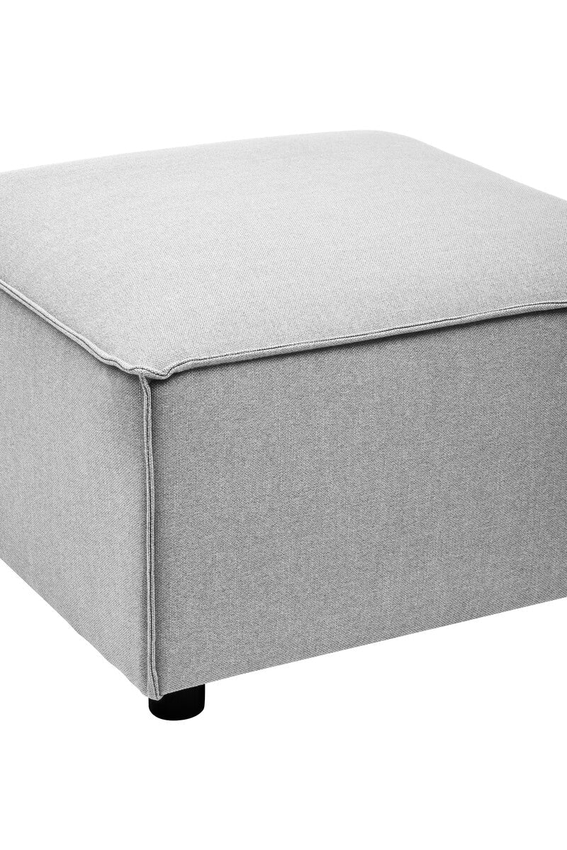 Grey Fabric Modular Ottoman, Toulouse