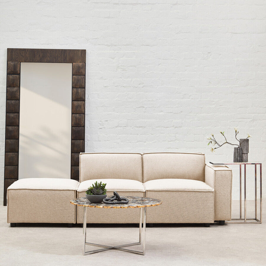 Cream Fabric Right Arm Modular Sofas, Toulouse