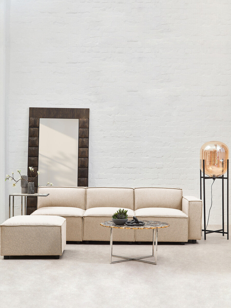 Cream Fabric Right Arm Modular Sofas, Toulouse