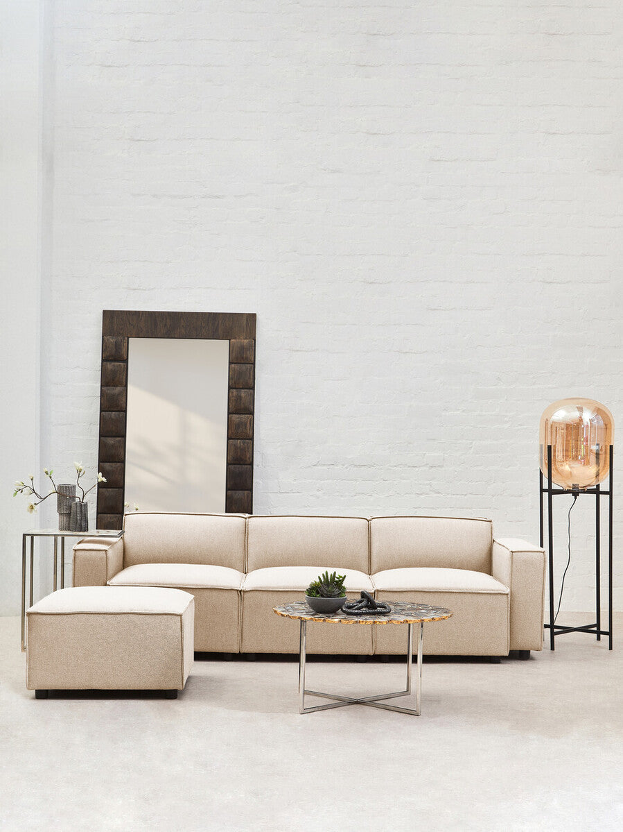 Cream Fabric Right Arm Modular Sofas, Toulouse