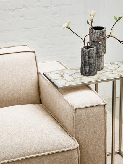 Cream Fabric Right Arm Modular Sofas, Toulouse