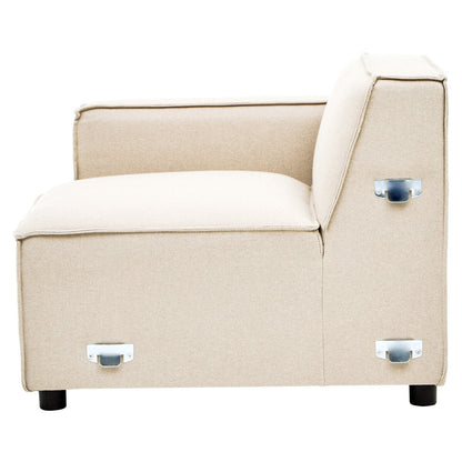 Cream Fabric Left Arm Modular Sofas, Toulouse