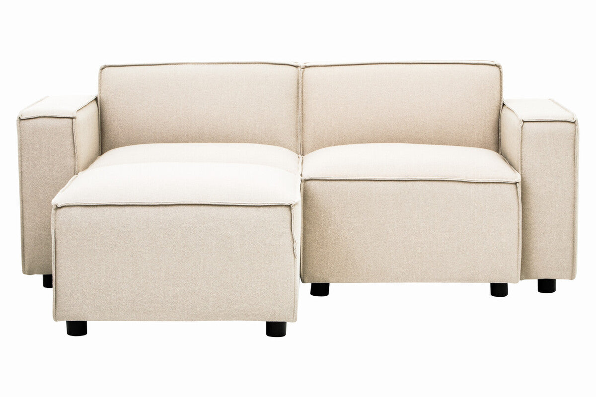 Cream Fabric Left Arm Modular Sofas, Toulouse
