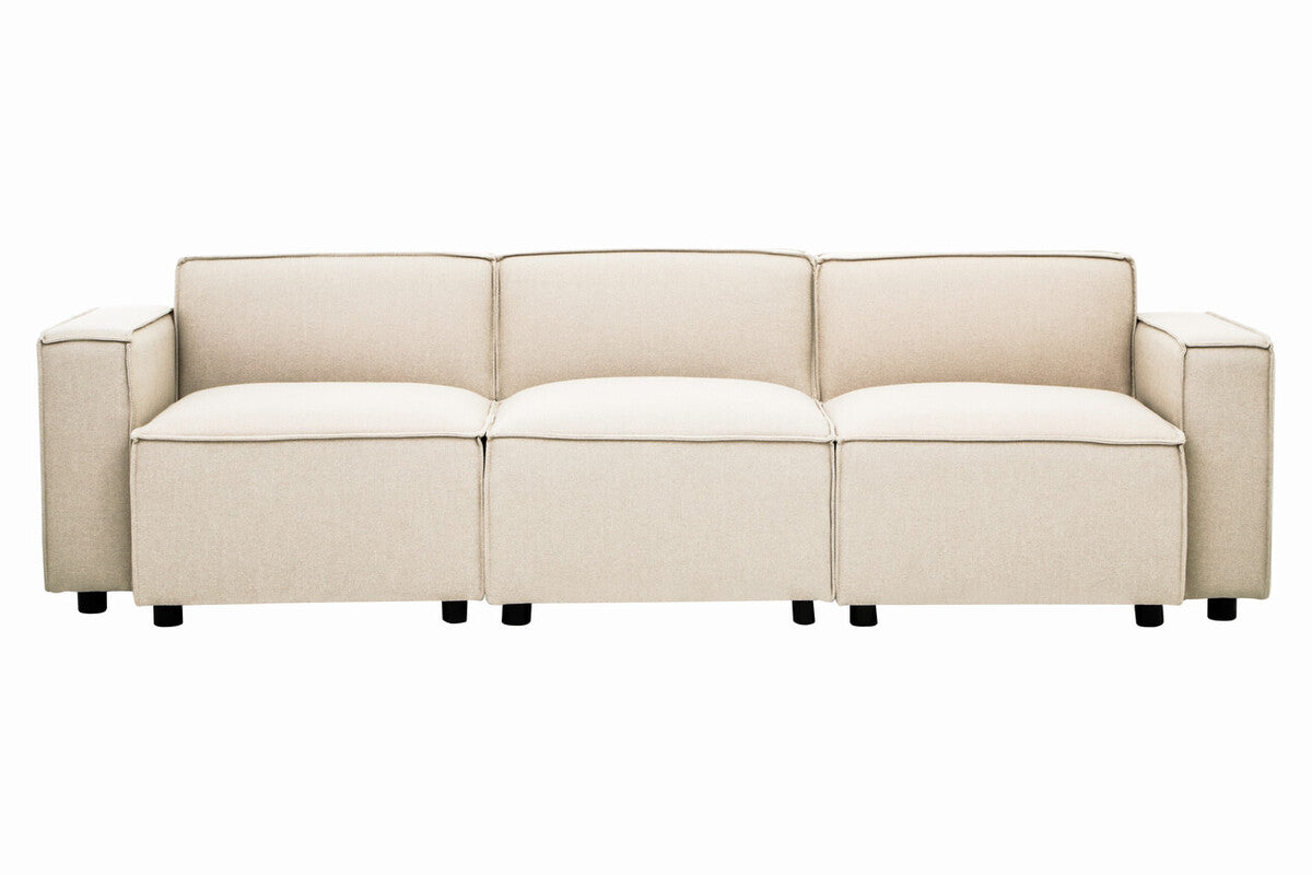Cream Fabric Left Arm Modular Sofas, Toulouse