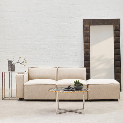 Cream Fabric Left Arm Modular Sofas, Toulouse