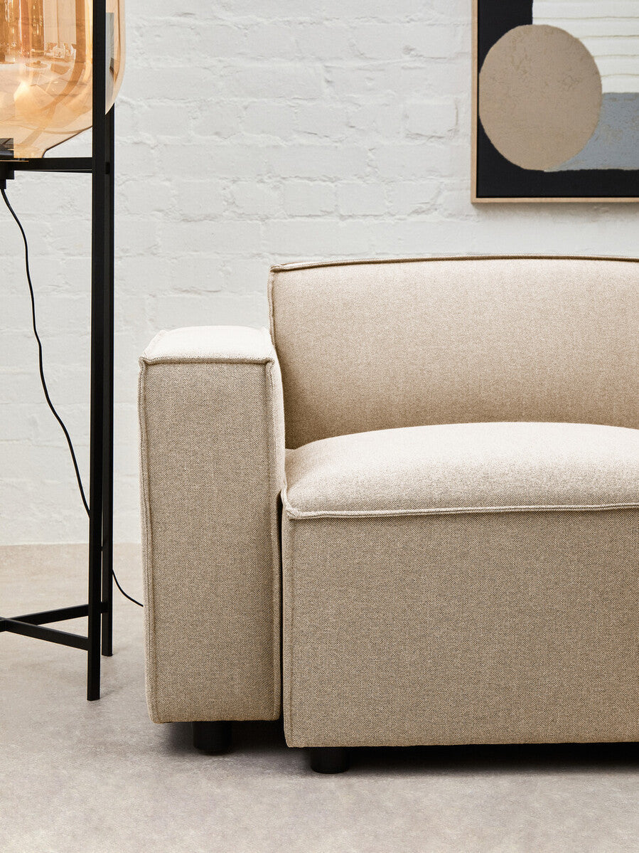 Cream Fabric Left Arm Modular Sofas, Toulouse