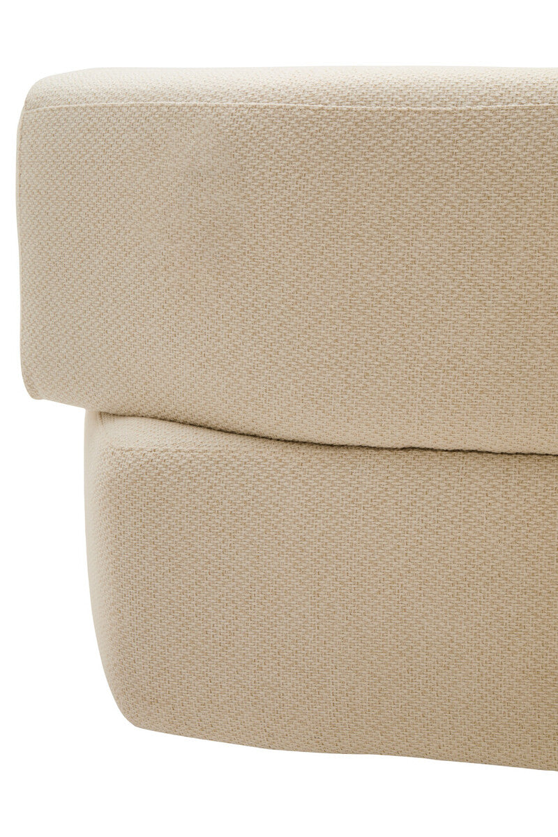 3 Seater Cream Linen Sofa, Ozzano