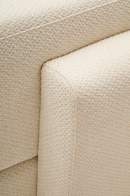3 Seater Cream Linen Sofa, Ozzano