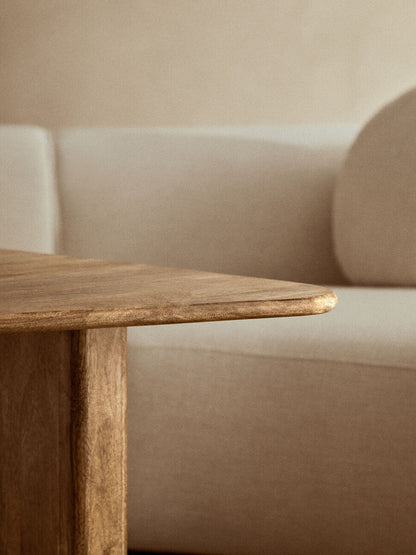 Walsa Natural Finish Mango Wood Coffee Table