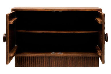 Sangar Two Door Mango Wood Carved Sideboard
