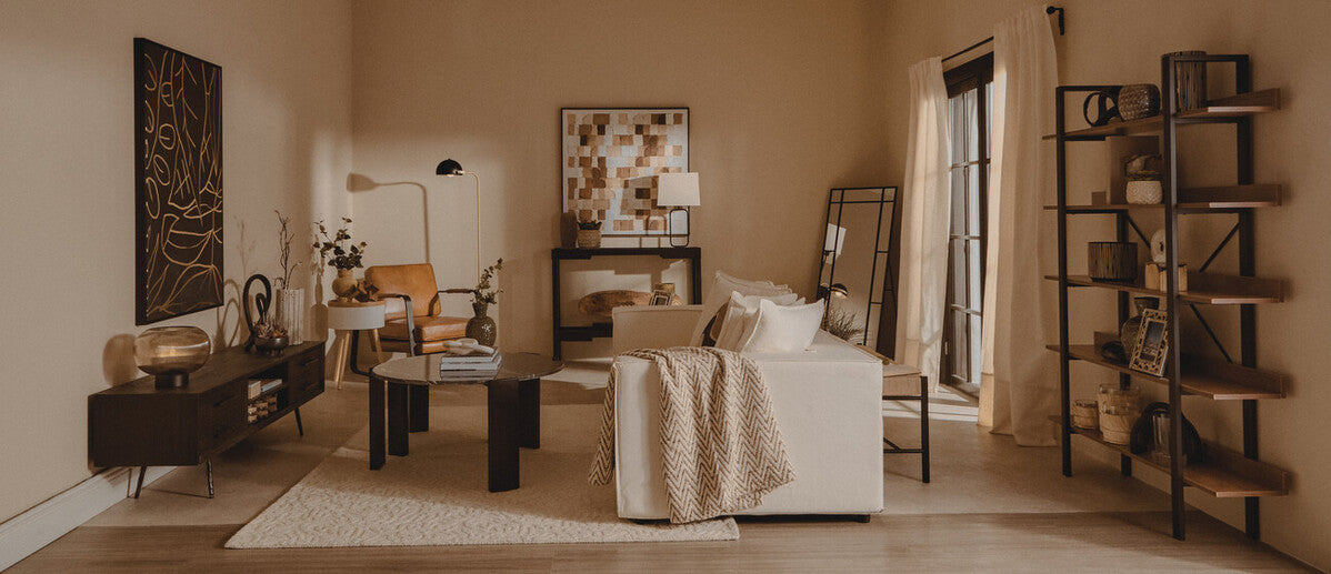 Palermo Round Black Marble Top Large Coffee Table