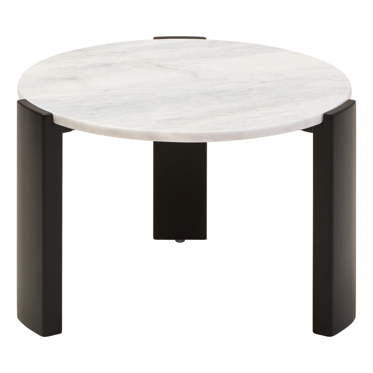 Palermo Round White Marble Top Small Coffee Table