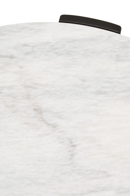 Palermo Round White Marble Top Small Coffee Table