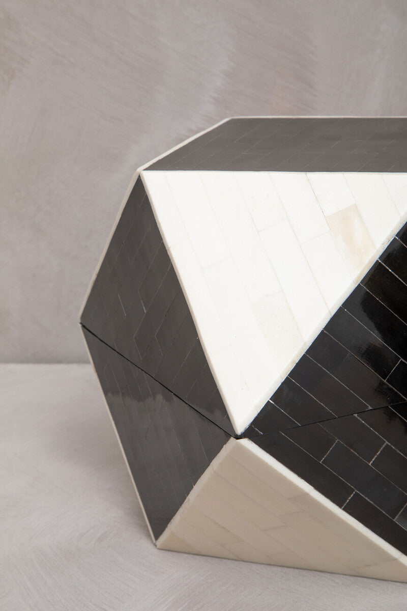 Donato Black and White Large Trinket Box