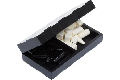 Churchill Games Small Black and White Foldable Chess Set