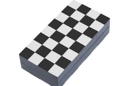 Churchill Games Small Black and White Foldable Chess Set