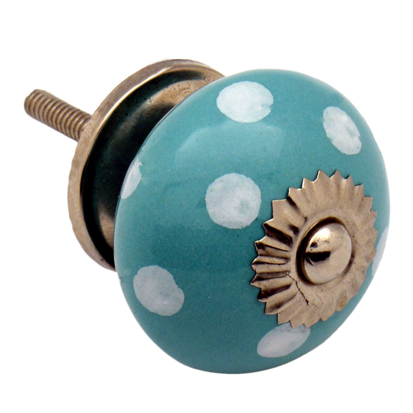 Round Spot Ceramic Cabinet Knob