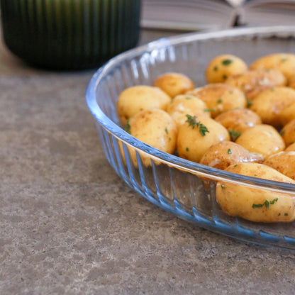 Optical Round Glass Oven Dish - 32cm x 32cm
