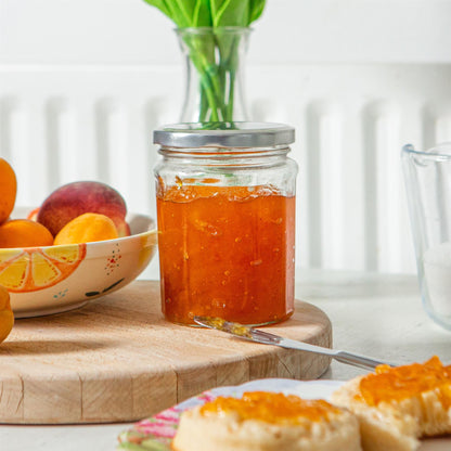 380ml Glass Jam Jars with Lids - Pack of 6