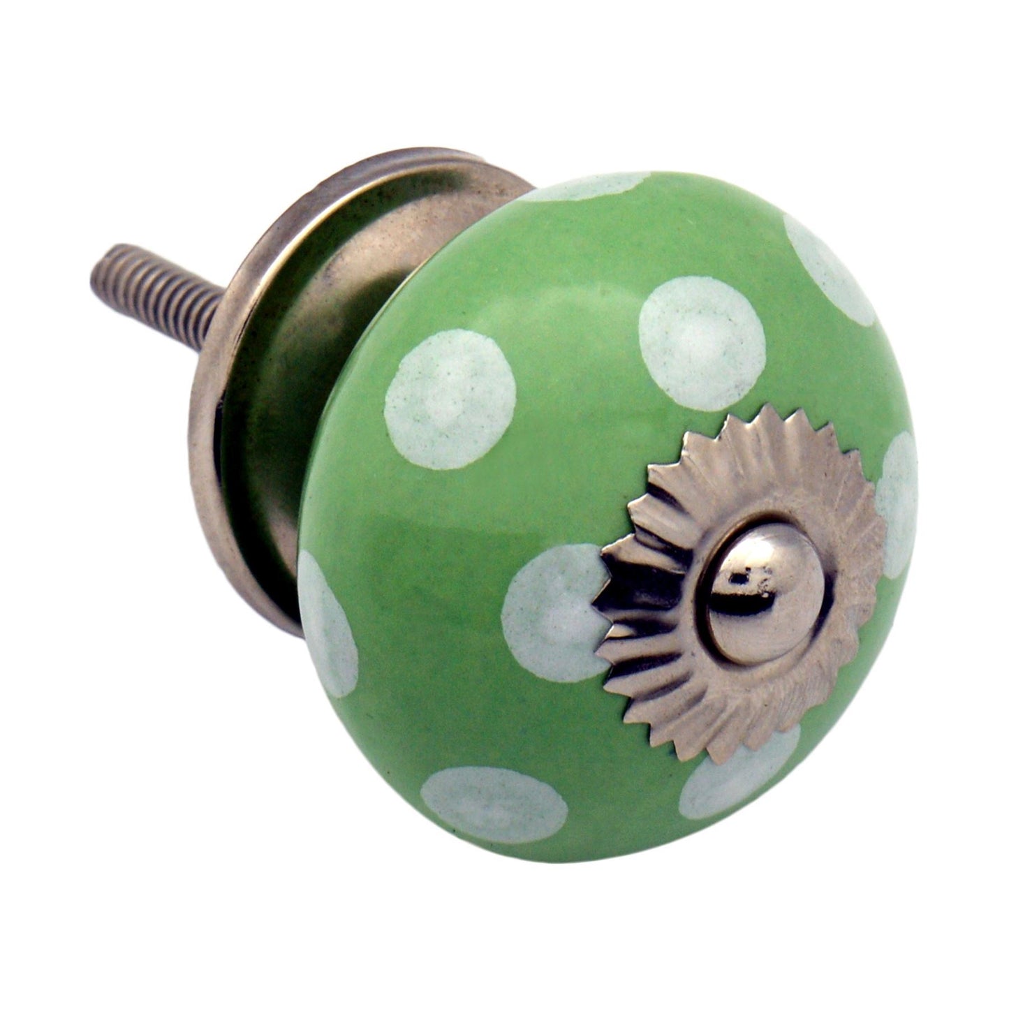 Round Spot Ceramic Cabinet Knob