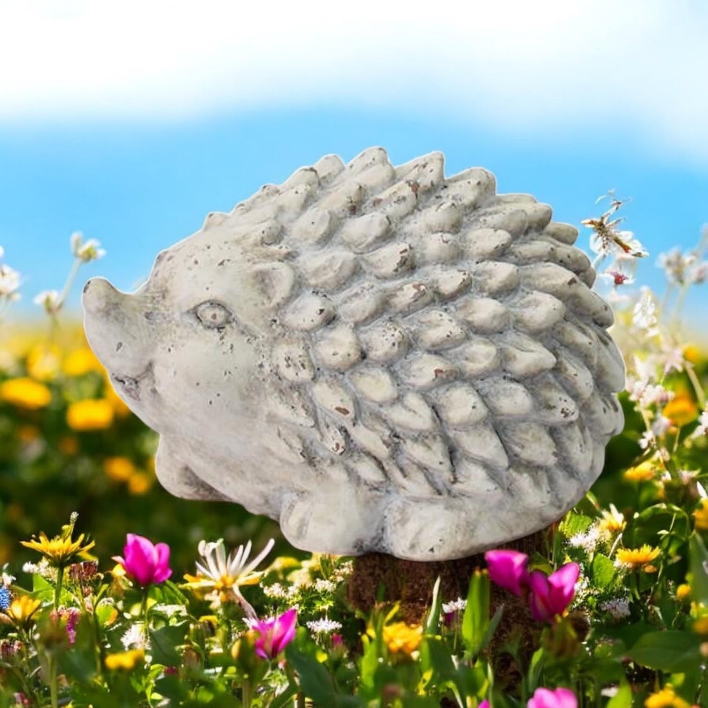 21CM CREAM CEMENT HEDGEHOG