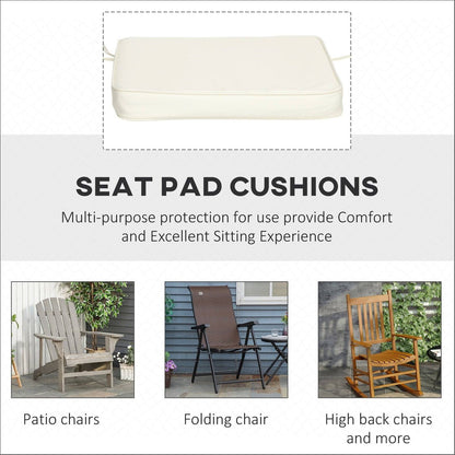 Set of Six Replacement Chair Cushions - Cream White