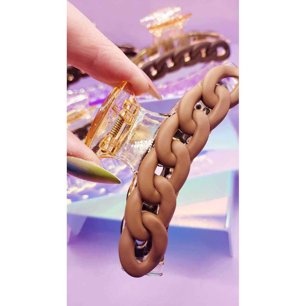 Luxe Link Chain Hair Clip Pack of 12
