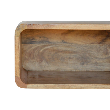 Artisan Furniture Solid Wood Wall Mounted Open Bedside