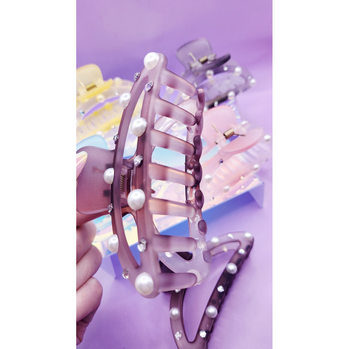 Pearl Essence Curve Hair Clamps Pack of 12