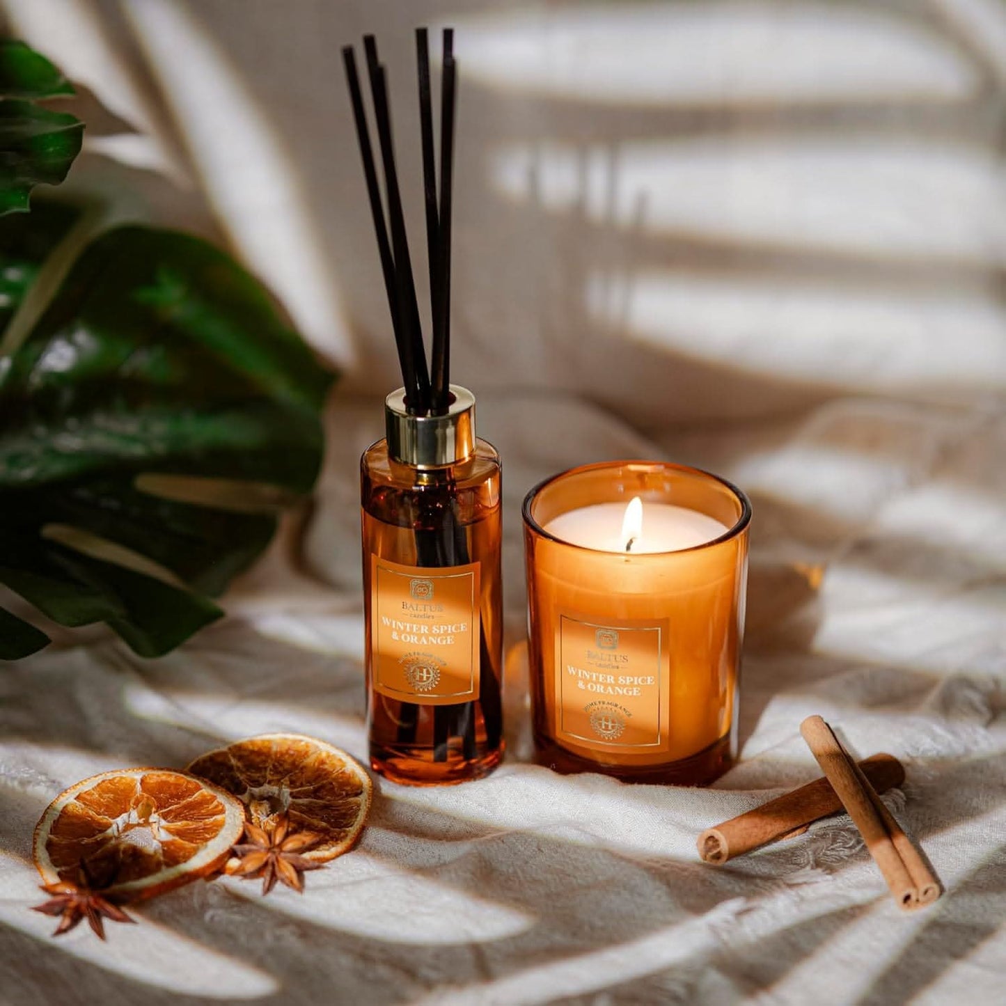 Diffuser and Candle Gift Set - Winter Spice & Orange