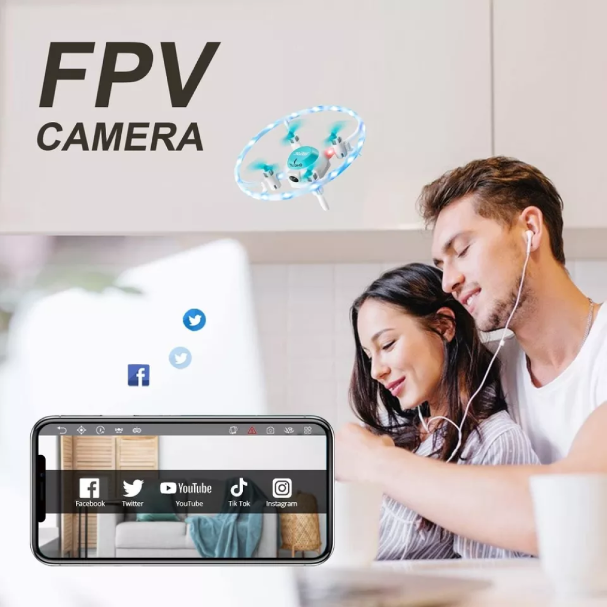 4DRC V5 Kids and Beginners Mini RC Drone V5 RC Quadcopter with 1080P Camera