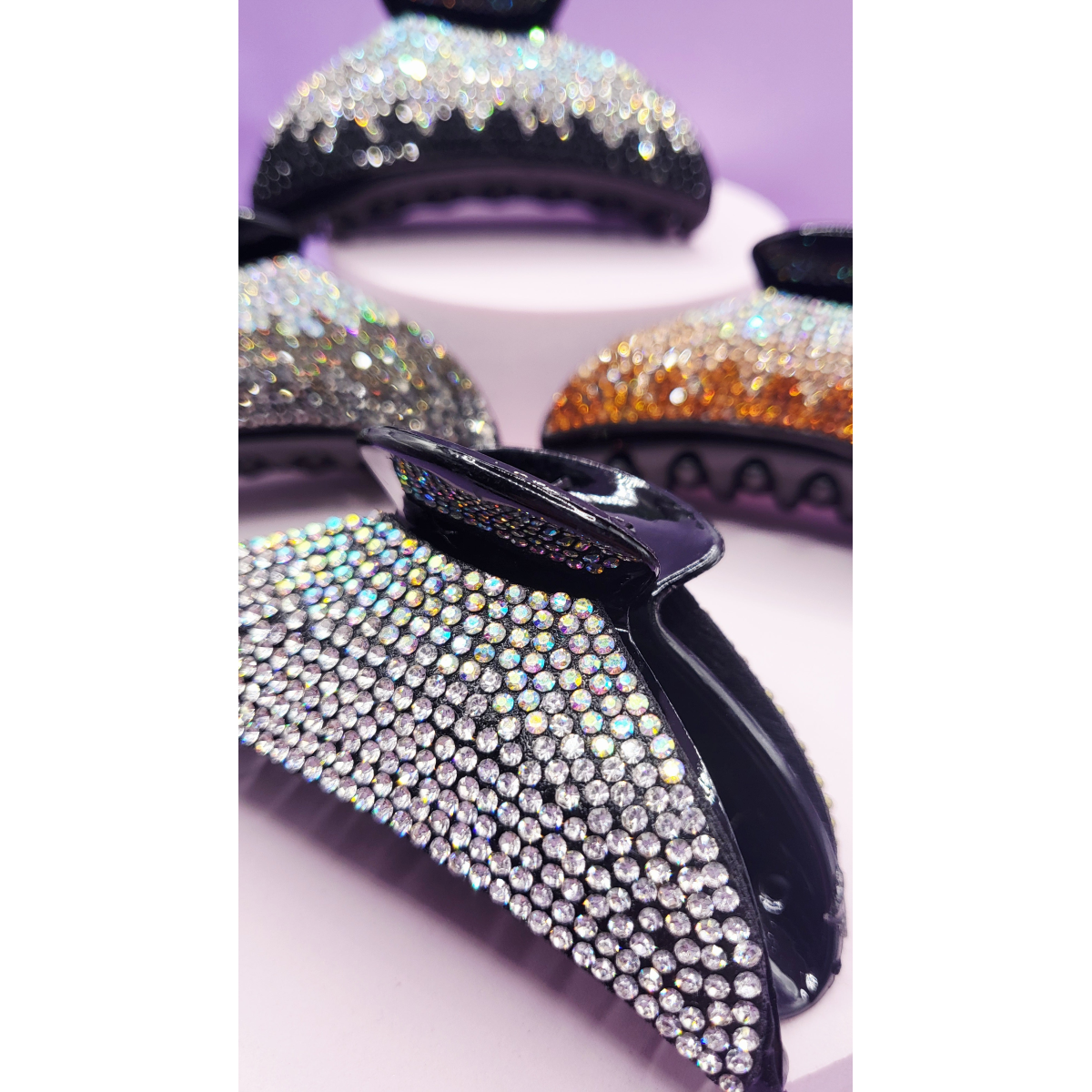 Crystal Fade Double Colour Hair Clamps Pack of 12