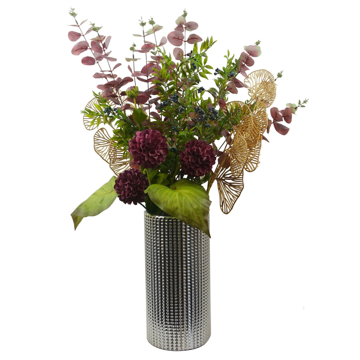 70cm Nandina Foliage Blue Berry Spray Artificial