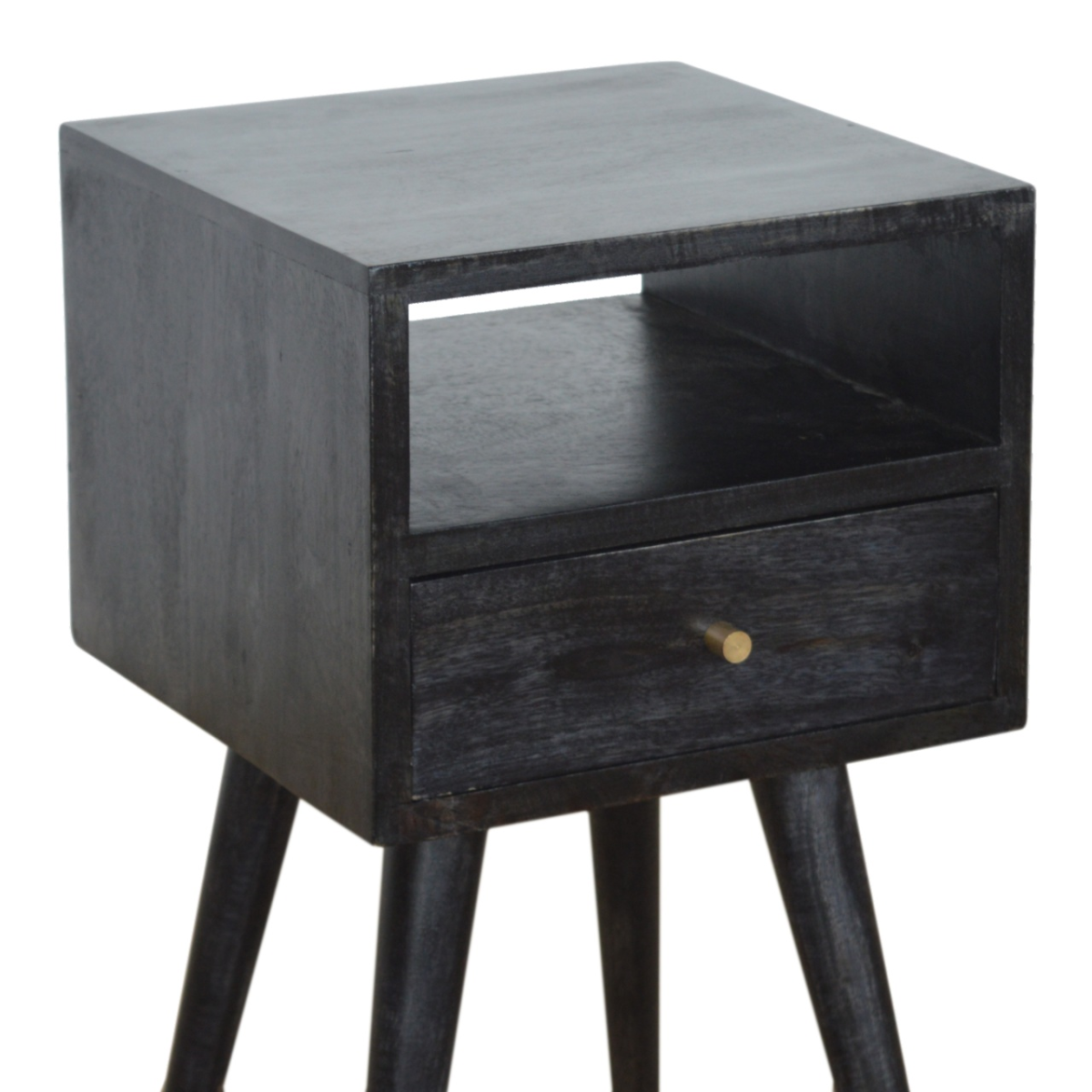 Artisan Furniture Solid Wood Mini Ash Black Bedside
