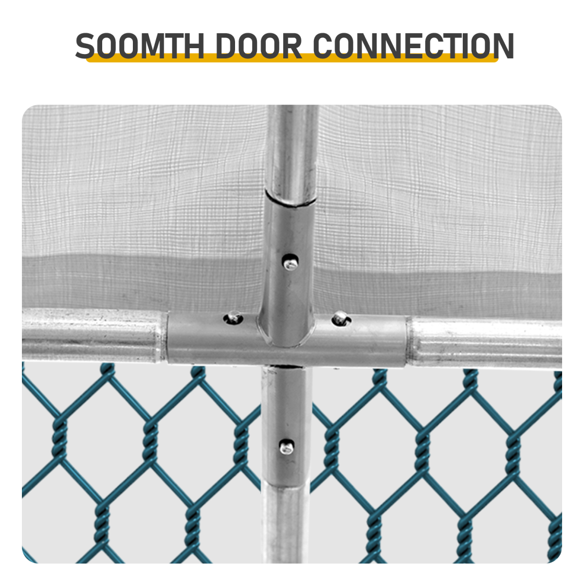 6.5 x 10 ft Large Metal Chicken Coop, Walk-in Poultry Cage Chicken Hen Run House with Waterproof Cover, Rabbits Cats Dogs Farm Pen for Outdoor Backyard Farm Garden