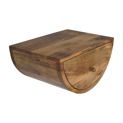 Artisan Furniture Solid Wood Crescent Floating Bedside