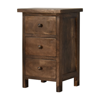 Artisan Furniture Solid Wood Mini Classic Grey Country Bedside