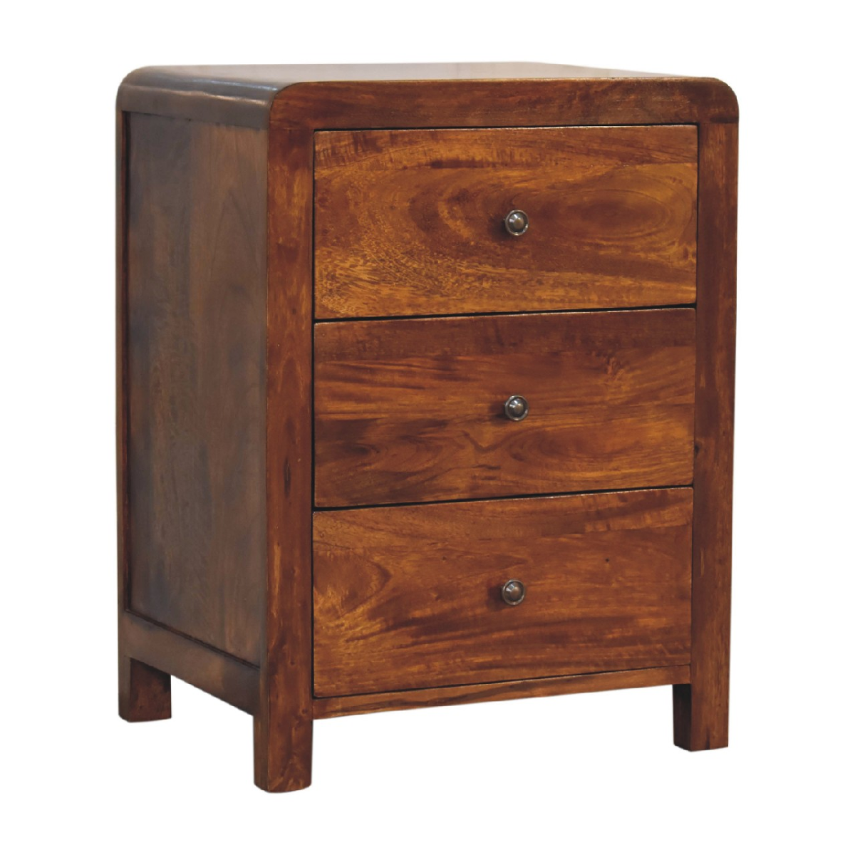 Artisan Furniture Solid Wood Aspen 3 Drawer Bedside
